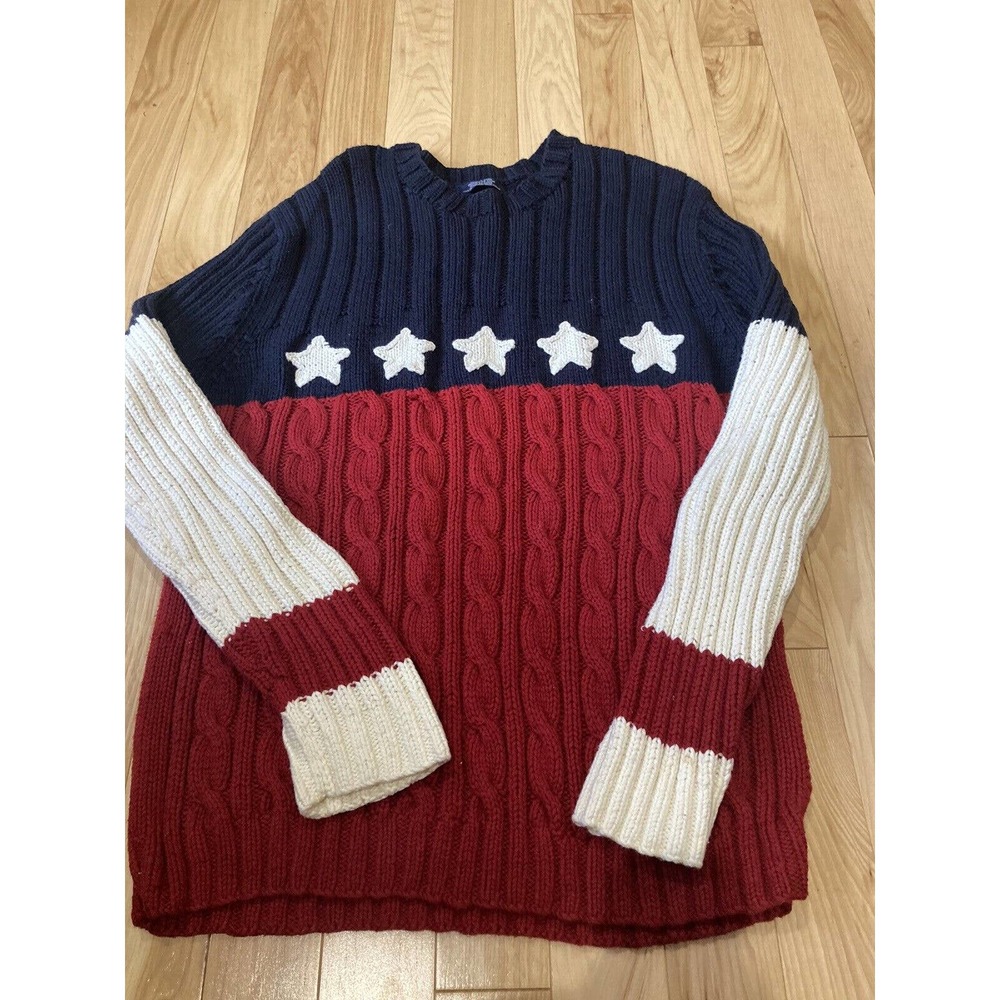 Tommy Hilfiger USA Themed Pullover Sweater Size XL